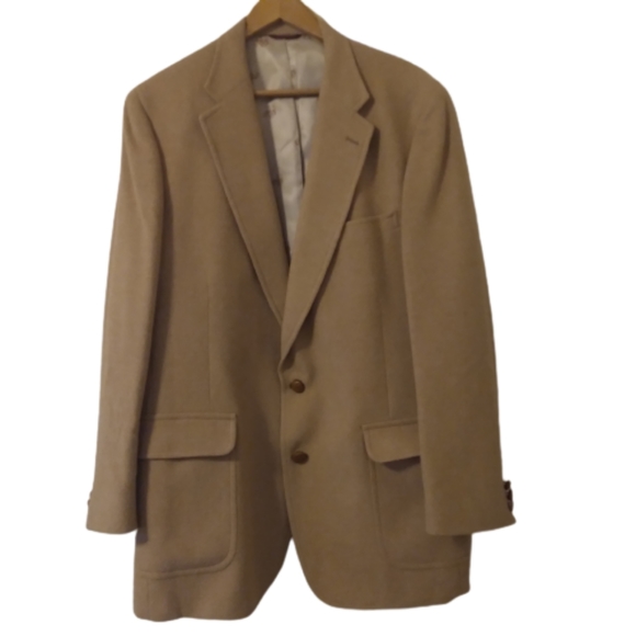 Vintage Jos A. Banks 100% Camel Hair  Premier Collection Jacket, Size: 4… - Picture 2 of 16
